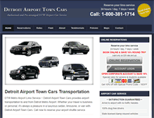 Tablet Screenshot of detroitairporttowncars.com